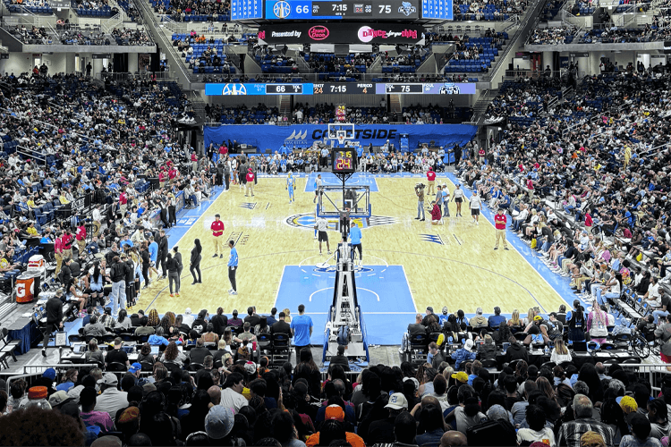 wintrust arena during a game
